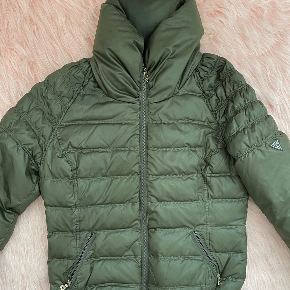 Guess Green Puffer Jacket